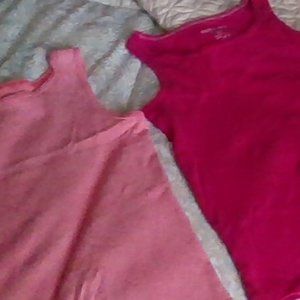 A pink and hot pink shirt